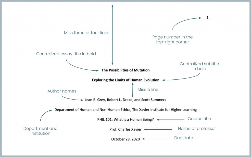 term paper format apa style