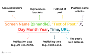 How to cite X posts (formerly tweets) in MLA