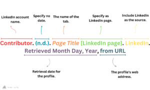 HOW TO CITE LINKEDIN PROFILE IN APA