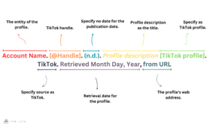 HOW TO CITE TIKTOK PROFILE