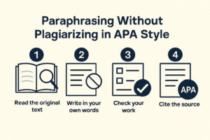 Paraphrasing Without
Plagiarizing in APA Style